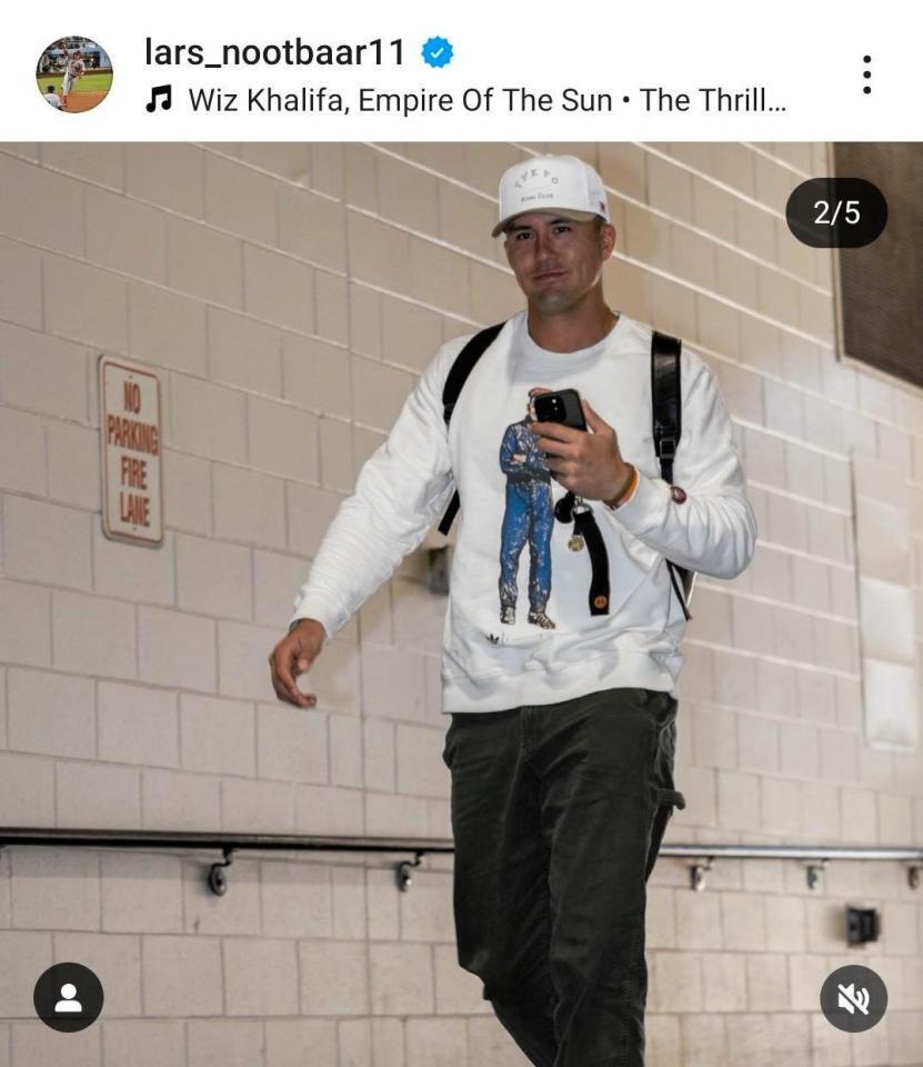 　ヌートバーのインスタグラム（＠ｌａｒｓ＿ｎｏｏｔｂａａｒ１１）から