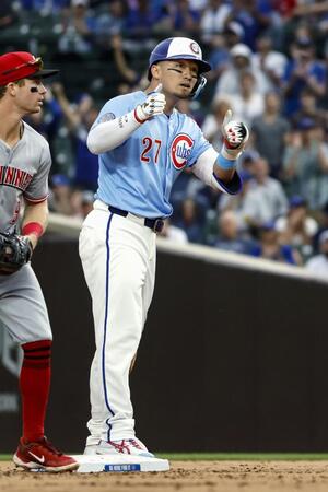 カブス・鈴木　メジャー自己最長タイ１０試合連続安打　９９マイル完璧に捉え二塁打