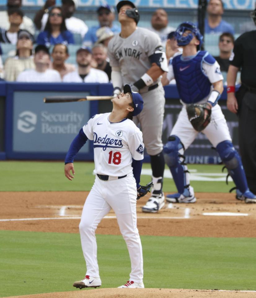 　１回、ジャッジを一邪飛に打ち取った山本（共同）