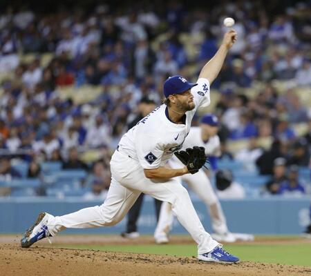 　先発したカーショー（共同）