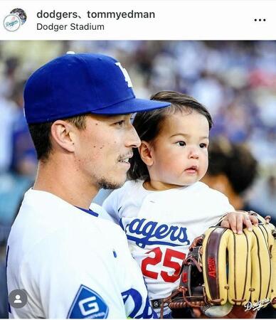 ドジャースの公式インスタグラム＠ｄｏｄｇｅｒｓより 