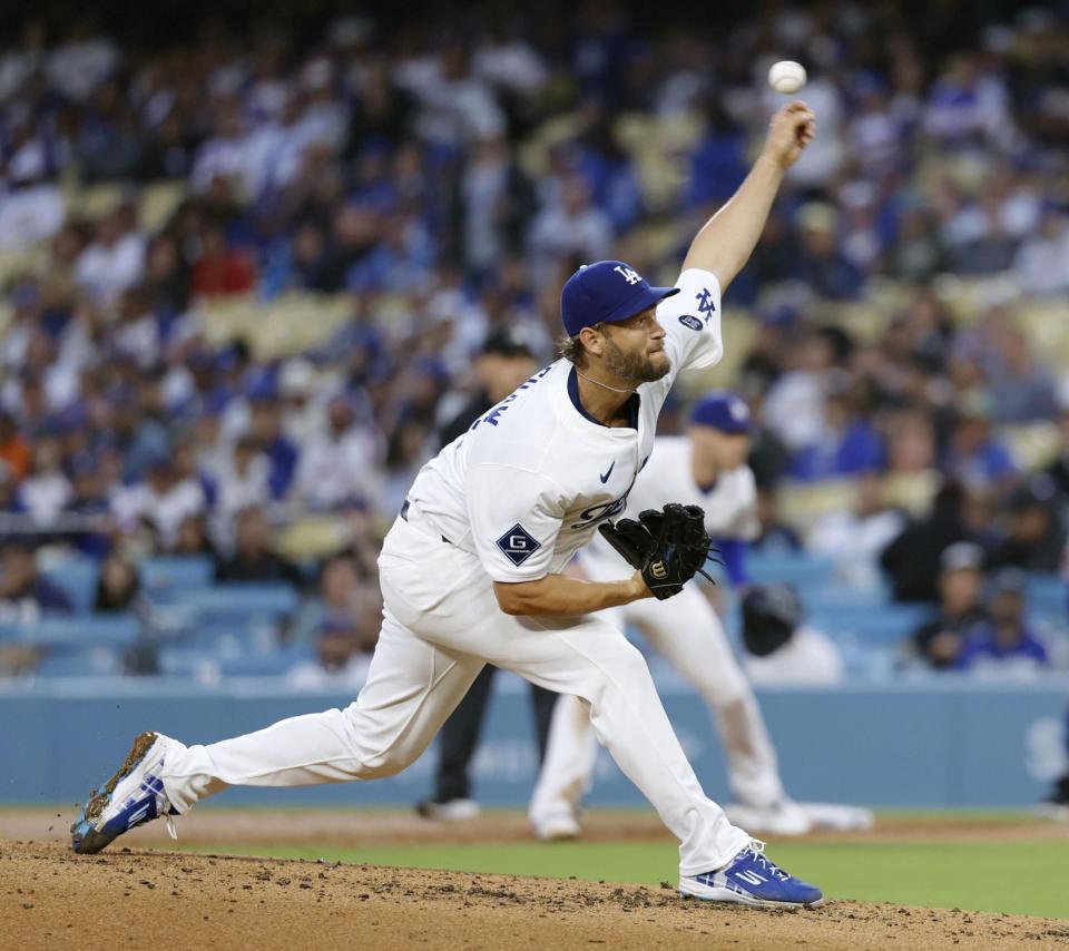 　先発したカーショー（共同）