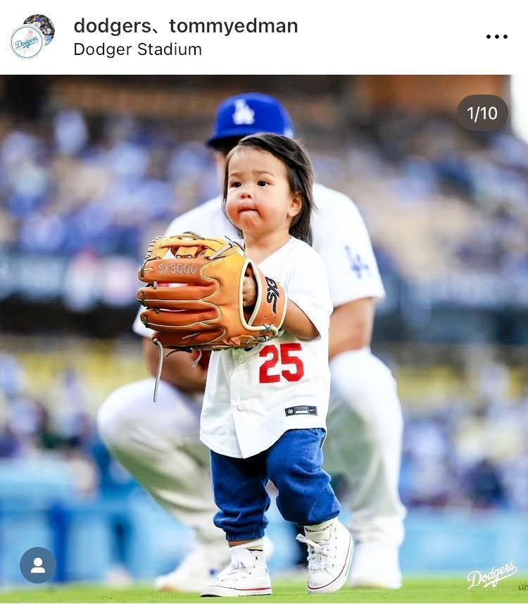 ドジャースの公式インスタグラム＠ｄｏｄｇｅｒｓより 