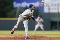 　ロッキーズ戦に先発したメッツ・千賀＝デンバー（イマジンイメージズ・ロイター＝共同）