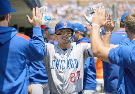 鈴木誠也　今季３度目２発　左翼へ１５号＆１６号　日本選手最多１３９打点ペース