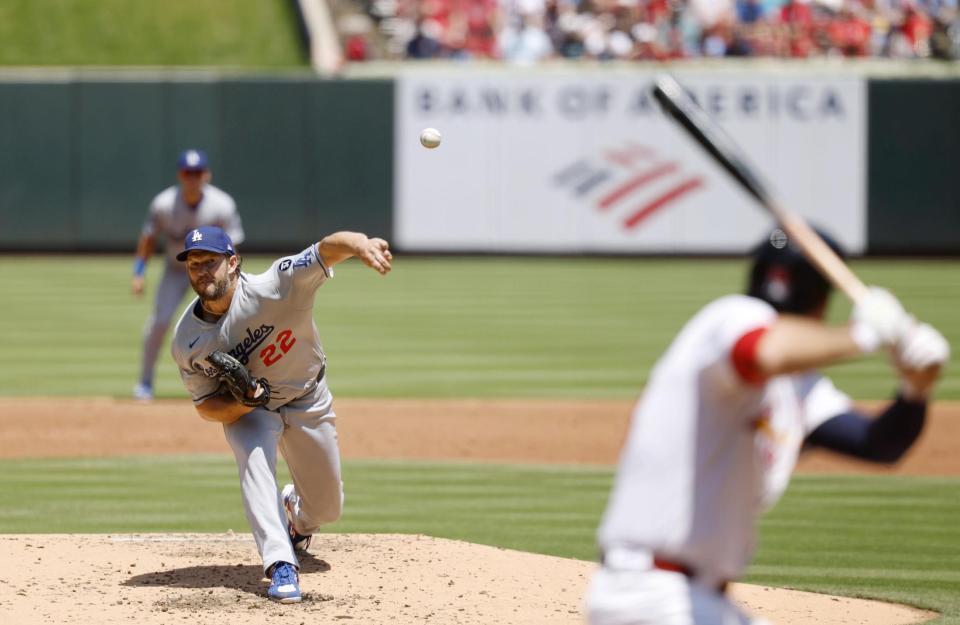 　先発したカーショー（共同）