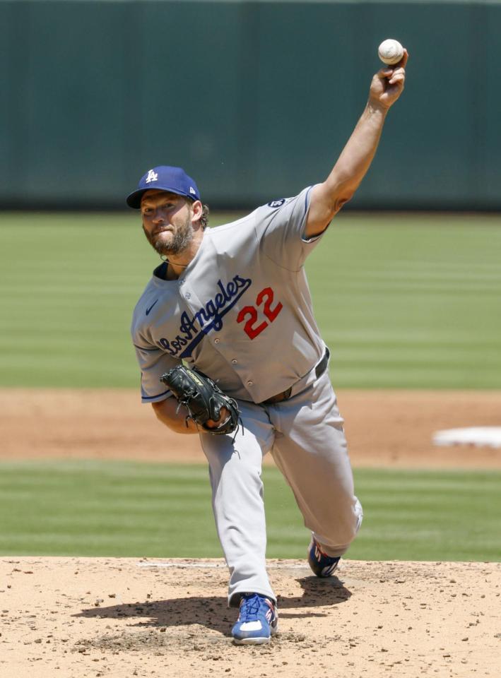 　先発したカーショー（共同）