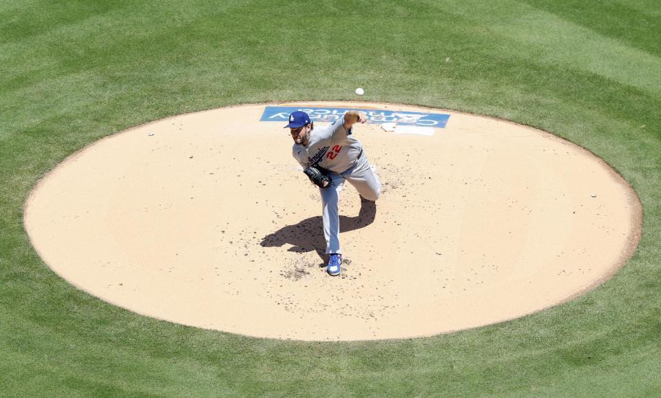 　先発したカーショー（共同）