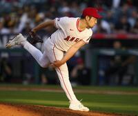 　アスレチックス戦に先発した菊池（ＡＰ＝共同）