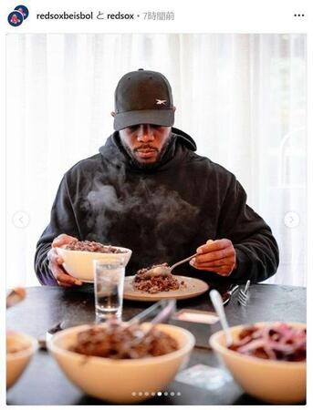 　レッドソックスの公式インスタグラム（ｒｅｄｓｏｘ）より