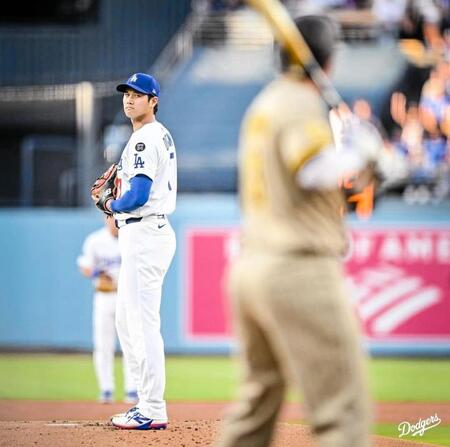 　投手復帰を果たした大谷（ロサンゼルス・ドジャース提供）