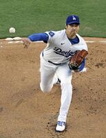 　パドレス戦に先発したドジャース・大谷（共同）