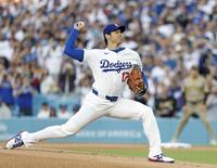 　パドレス戦に先発したドジャース・大谷（共同）