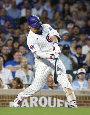 鈴木誠也　１８号逆転３ラン　打点６１でリーグトップと２差