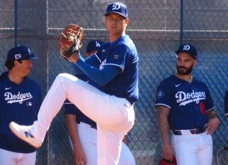 大谷翔平　第３戦に予定通り先発へ　ロバーツ監督が明言「励みになる」前夜死球の影響はなし　ブルペン投球２０球