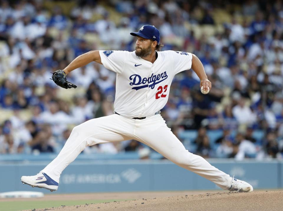 　先発したカーショー（共同）