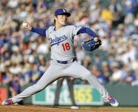 　ロッキーズ戦に先発した山本（共同）