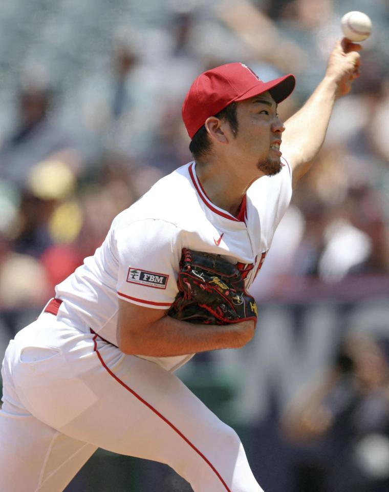 　先発し、７回２失点で３勝目を挙げた菊池（イマジンイメージズ・ロイター＝共同）