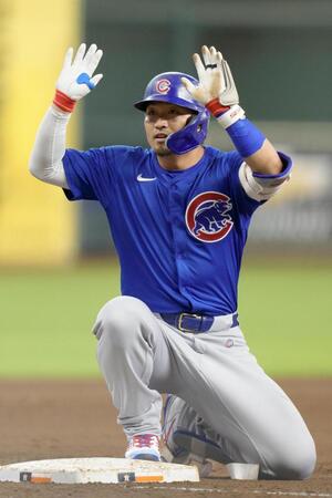 　４回、三塁打を放った鈴木（ゲッティ＝共同）