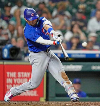 鈴木誠也　自己最多２２号　日本選手の右打者最多更新も「全然、気付いてなかった」　６９打点でリーグ単独トップ