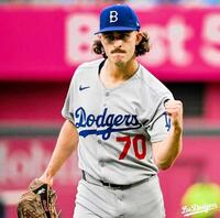 　６回無失点と好投したロブレスキー（ロサンゼルス・ドジャース提供）