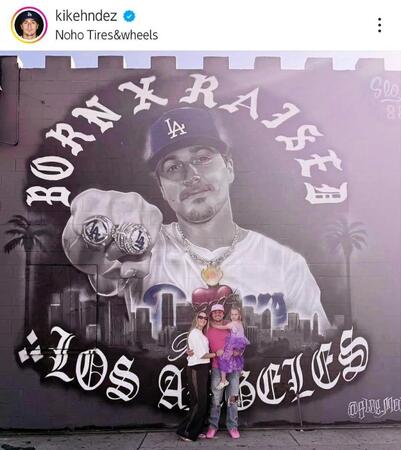 　キケ・ヘルナンデスのインスタグラム（ｋｉｋｅｈｎｄｅｚ）より 