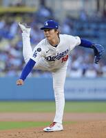　ホワイトソックス戦に先発したドジャース・山本（共同）