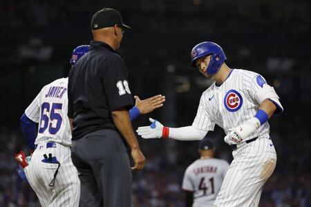 カブス逆転勝ち！鈴木誠也が決勝打＆３打点でＭＬＢトップ７３打点　今永は３被弾も５勝目