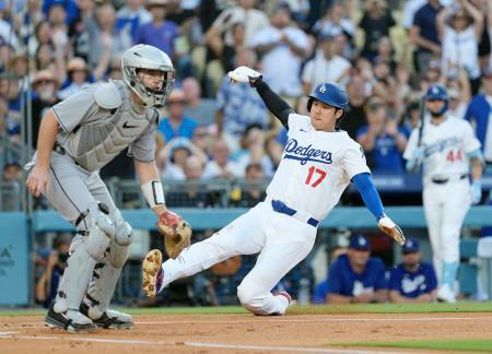 大谷、無安打でも存在感　両リーグ断トツの８６得点