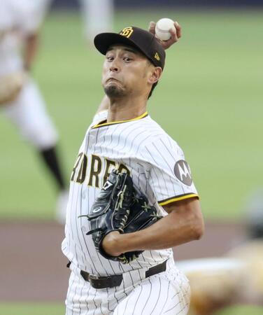 　ダイヤモンドバックス戦に先発で今季初登板したパドレスのダルビッシュ＝サンディエゴ（共同）