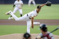 　ダイヤモンドバックス戦に先発で今季初登板したパドレスのダルビッシュ＝サンディエゴ（共同）