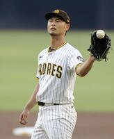 　ダイヤモンドバックス戦に先発で今季初登板したパドレスのダルビッシュ＝サンディエゴ（共同）