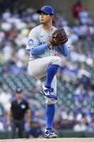 　ツインズ戦に先発したカブス・今永。６回５安打２失点で３敗目を喫した（ゲッティ＝共同）