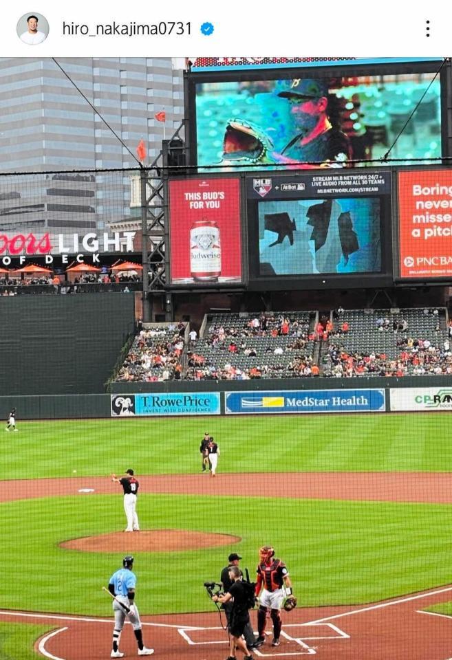 　中島宏之氏のインスタグラム（ｈｉｒｏ＿ｎａｋａｊｉｍａ０７３１）より