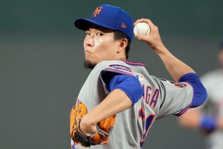 　ロイヤルズ戦に先発したメッツ・千賀＝カンザスシティー（ＡＰ＝共同）