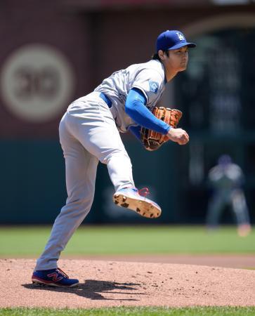 ドジャース大谷、３回無失点　復帰後最長、投手兼打者で先発