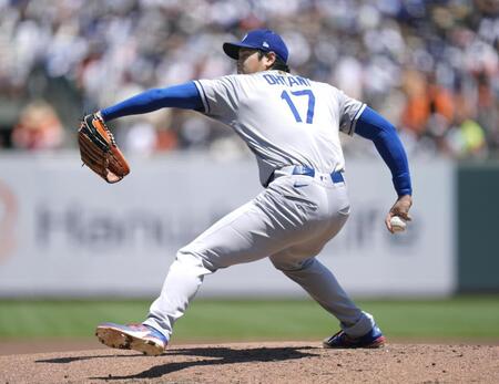 　先発登板し、３回を１安打無失点、４奪三振だった大谷（共同）