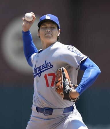 　先発登板し、３回を１安打無失点、４奪三振だった大谷（共同）