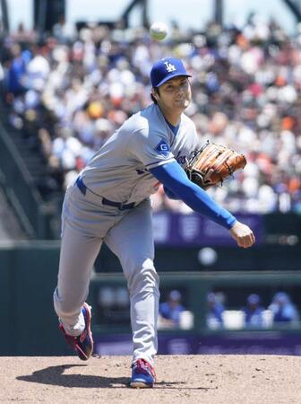 　先発登板し、３回を１安打無失点、４奪三振だった大谷（共同）