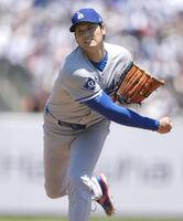 　先発登板し、３回を１安打無失点、４奪三振だった大谷（共同）