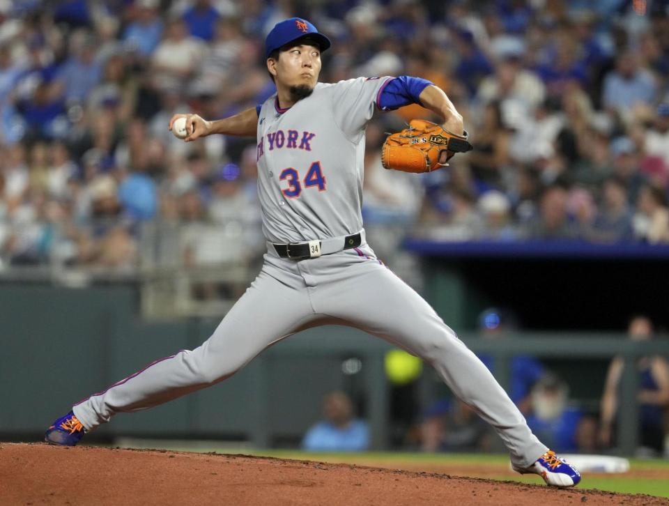 　ロイヤルズ戦に先発した千賀（ゲッティ＝共同）