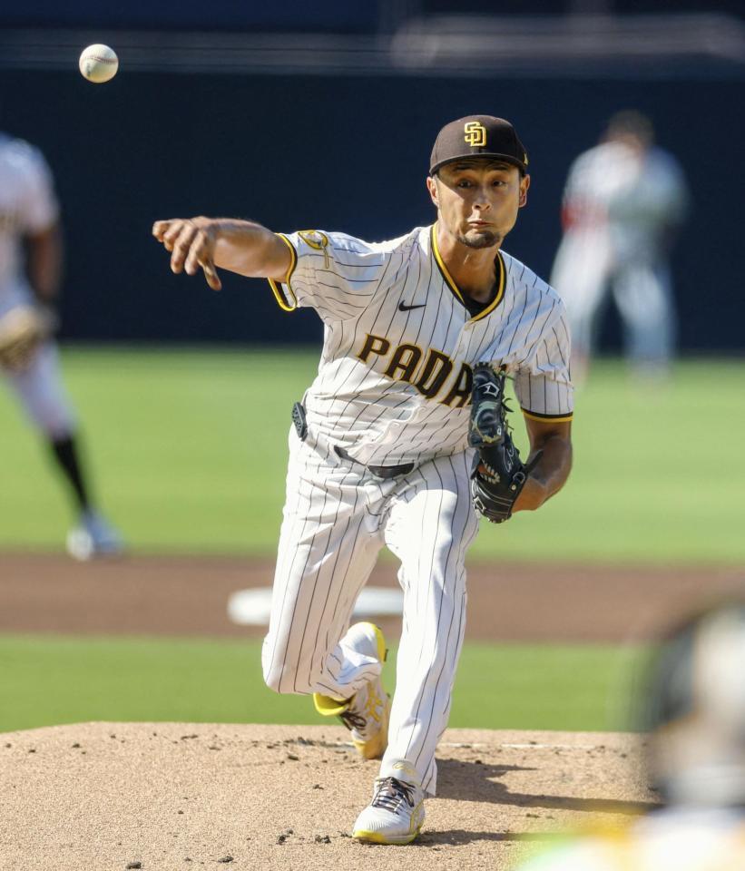 　フィリーズ戦に先発したダルビッシュ（イマジンイメージズ・ロイター＝共同）