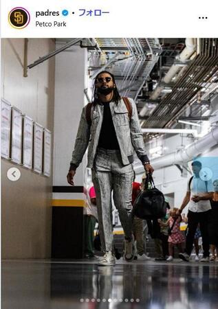 　パドレスの球団公式インスタグラム＠ｐａｄｒｅｓより
