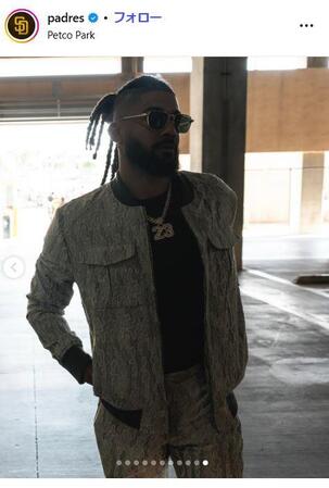 　パドレスの球団公式インスタグラム＠ｐａｄｒｅｓより