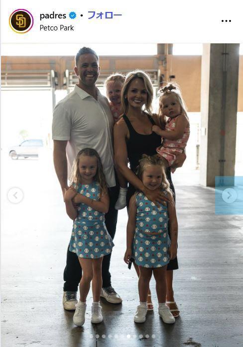 　パドレスの球団公式インスタグラム＠ｐａｄｒｅｓより