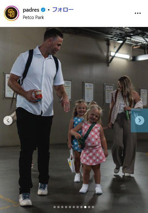 　パドレスの球団公式インスタグラム＠ｐａｄｒｅｓより
