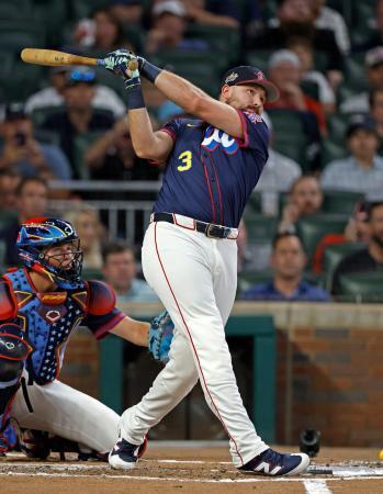 　本塁打競争を制したマリナーズのローリー＝アトランタ（共同）