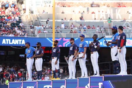 　ＭＬＢオールスターホームラン競争に臨んだ８選手（提供・Imagn/ロイター/アフロ）