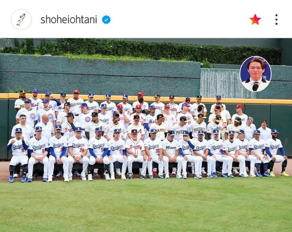 　大谷翔平のインスタグラム（ｓｈｏｈｅｉｏｈｔａｎｉ）より