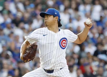 　レッドソックス戦に先発した今永（共同）